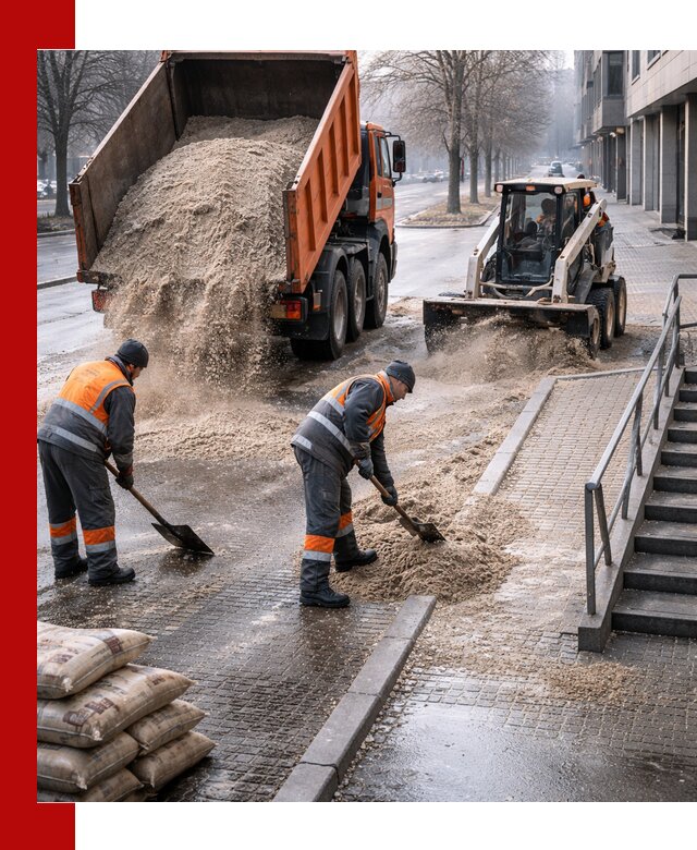 Поставка противогололедных материалов в Карасуке