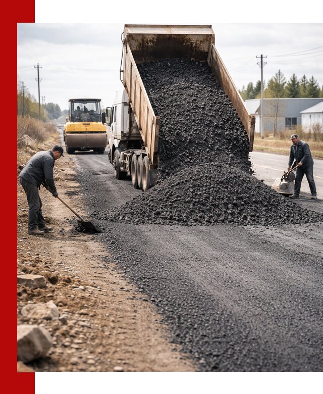 Асфальтовая крошка для дорог в Карасуке — поставка и доставка