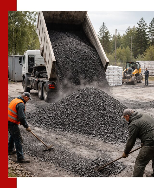 Доставка и продажа асфальтного гранулята в Карасуке