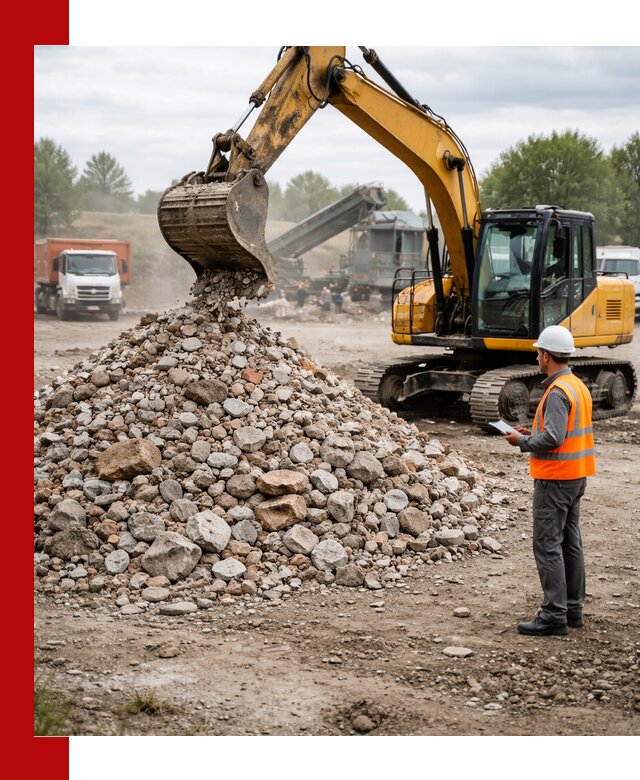 Доставка и вывоз строительного боя в Карасуке