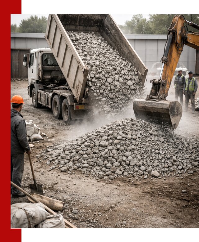 Доставка дробленого бетона в Карасуке оптом и в розницу