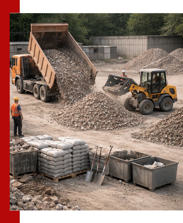 Вторичные материалы для отсыпки в Карасуке — поставка и доставка