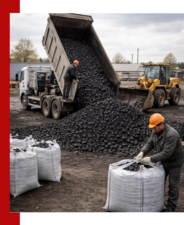 Доставка каменного угля в Карасуке оптом и в розницу