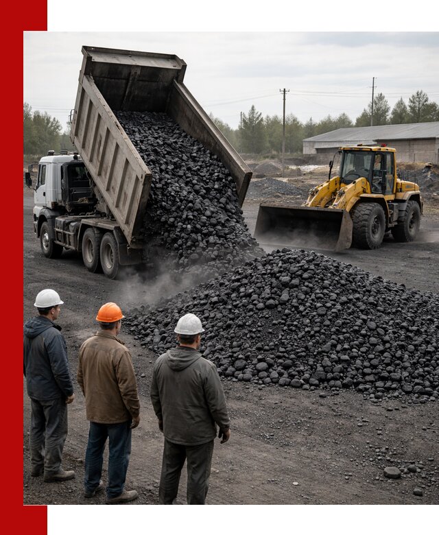 Доставка угля антрацита в Карасуке с самосвалами и погрузкой