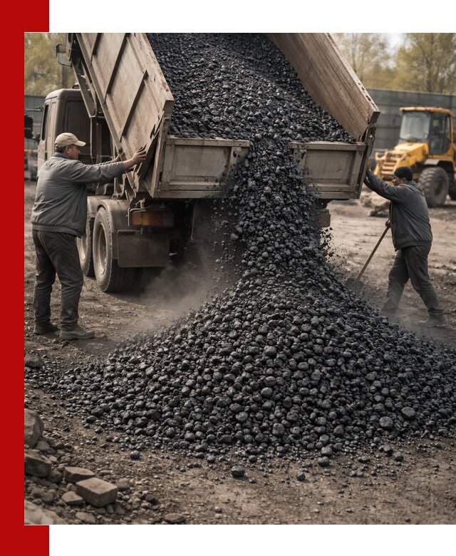 Доставка угля семечка самосвалами в Карасуке
