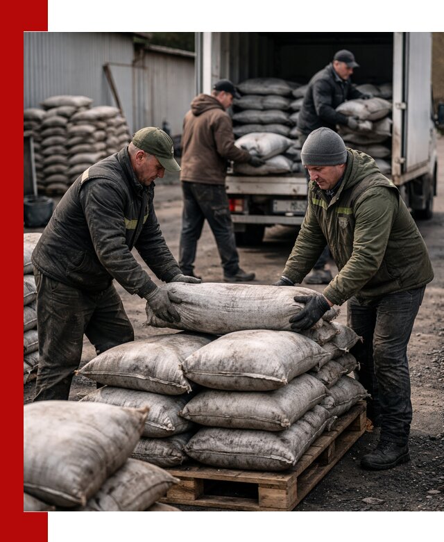 Доставка угля в мешках по выгодным ценам в Карасуке