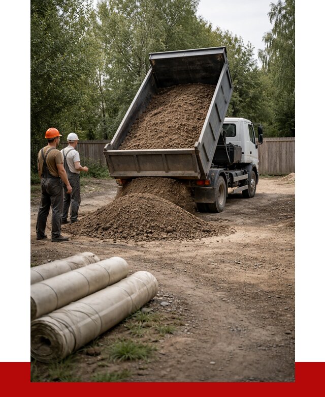 Доставка сыпучих материалов самосвалом в Карасука от 4266 р. | ПРОНЕРУДКск