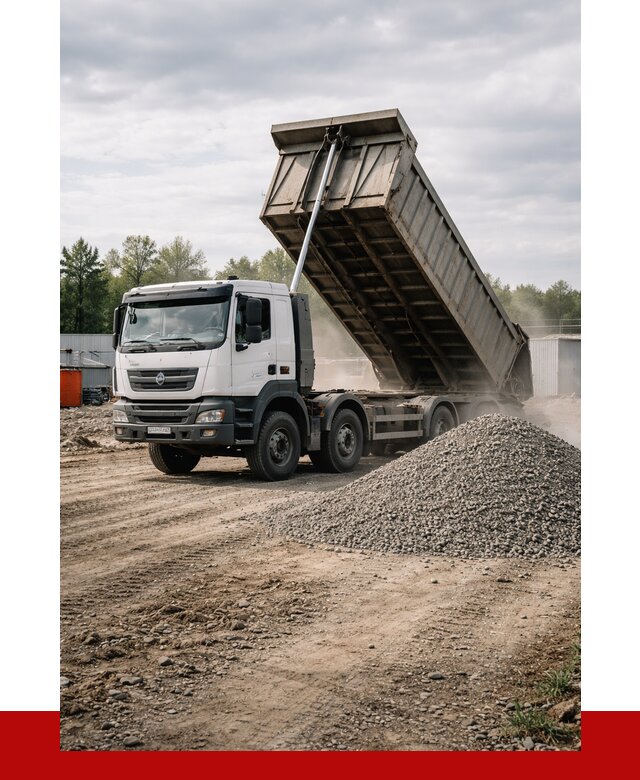 Доставка самосвалом 40 кубов в Карасуке от 9141 р. | ПРОНЕРУДКск