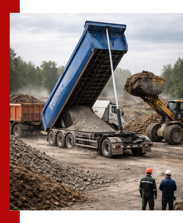 Аренда тонар 40 тонн в Карасуке с доставкой материалов