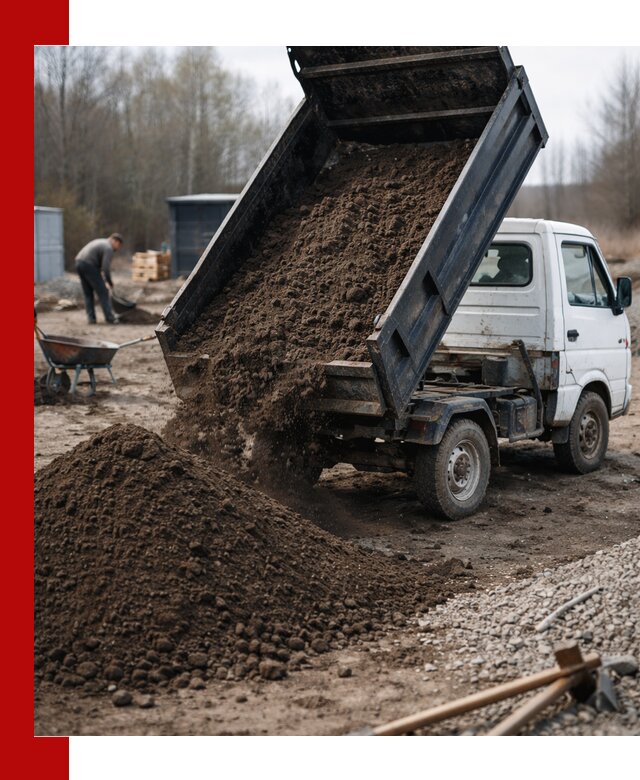 Аренда минисамосвала в Карасуке для доставки сыпучих материалов