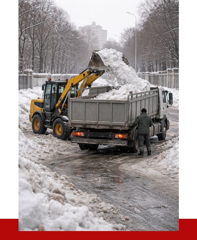 Вывоз снега с погрузкой в Карасуке от 3555 р. ПРОНЕРУДКск