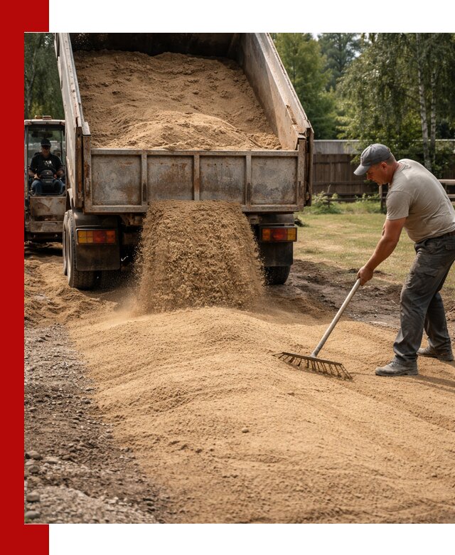 Отсыпка участка песком в Карасуке быстро и качественно