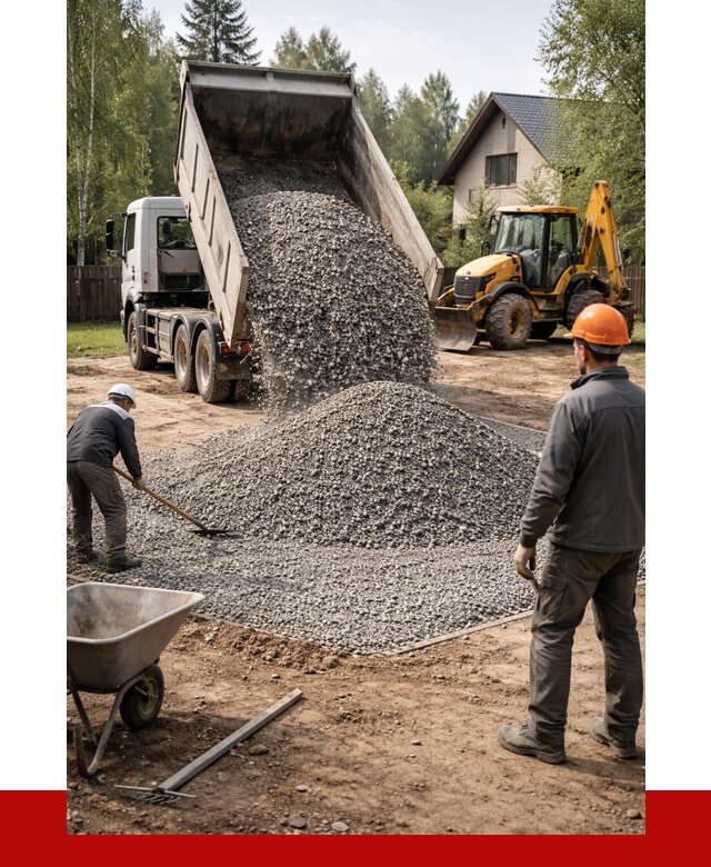 Отсыпка участка щебнем в Карасуке от 6602 р. ПРОНЕРУДКск