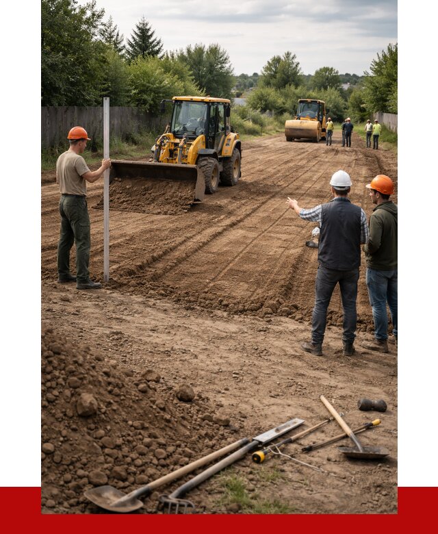 Планировка участка грунтом в Карасуке от 4571 р ПРОНЕРУДКск