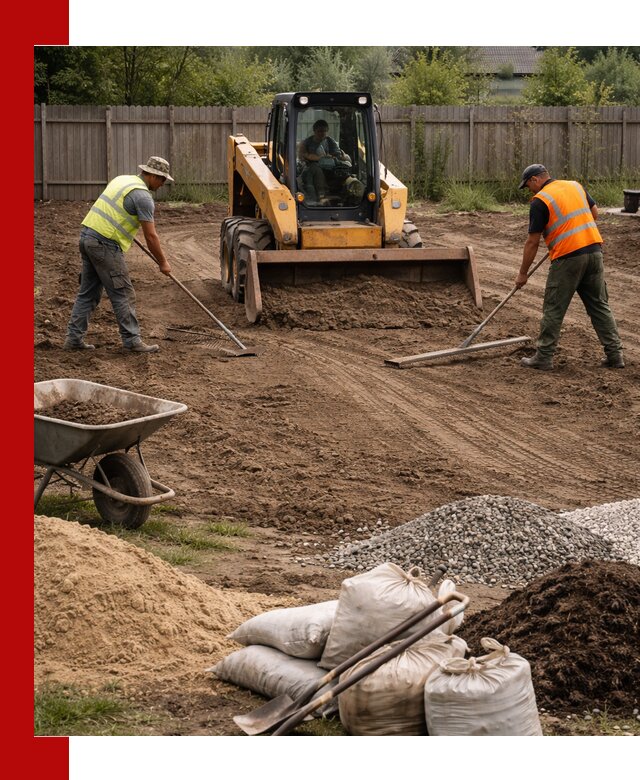 Выравнивание участка под строительство и благоустройство в Карасуке