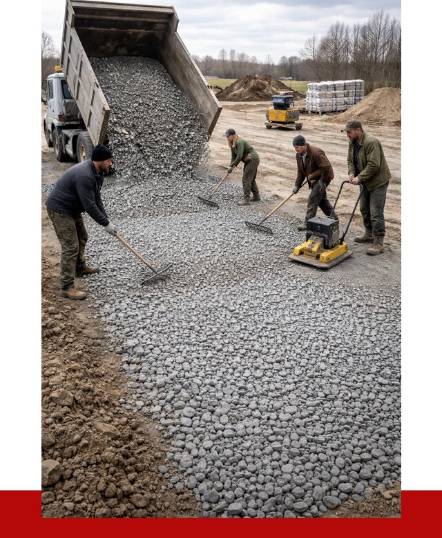 Устройство щебеночной подушки в Карасуке от 4571 р. ПРОНЕРУДКск